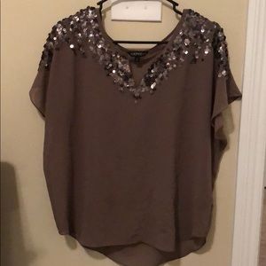 EXPRESS Brown Sequin Blouse!!!